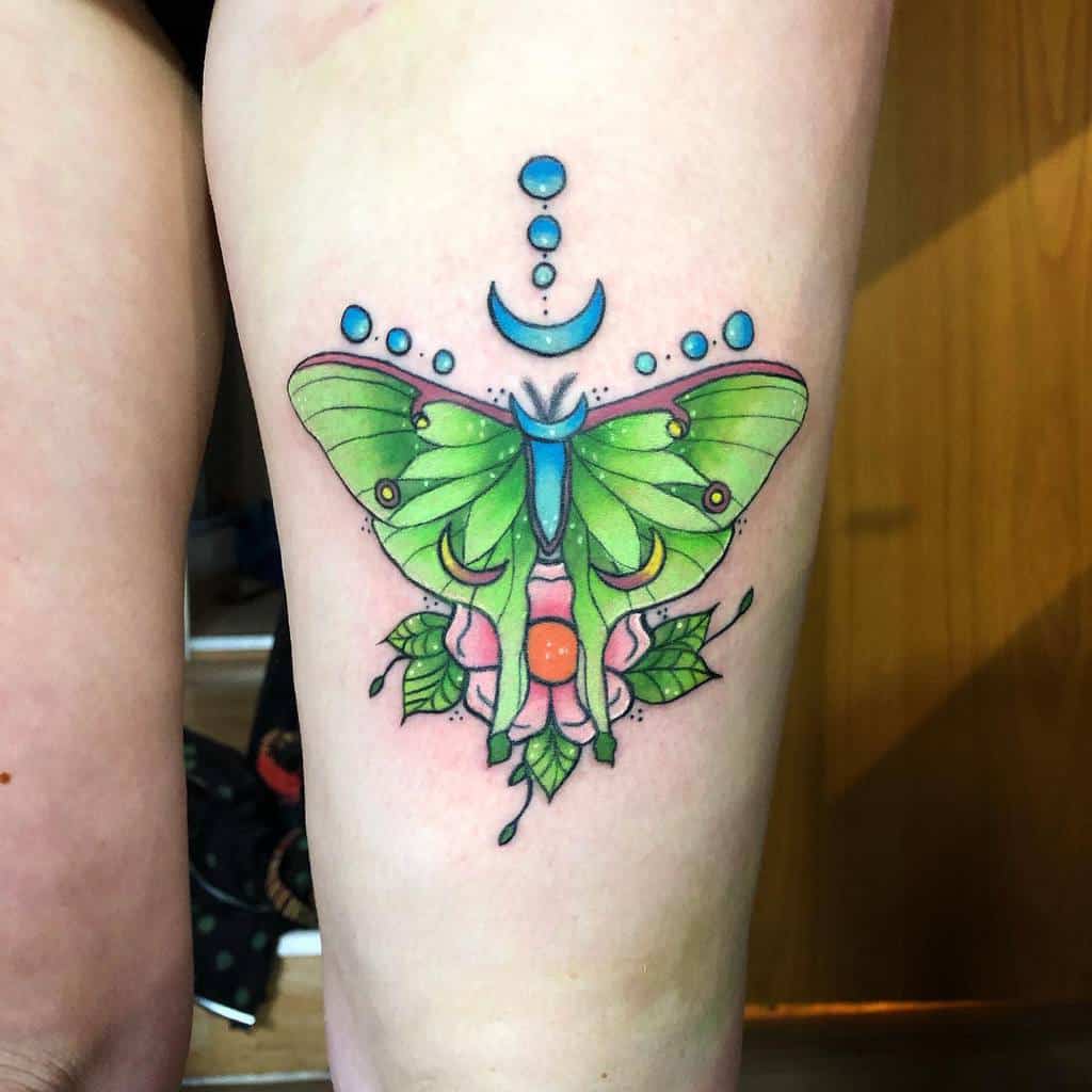 Color Luna Moth Nikitacharlotte Tattoo
