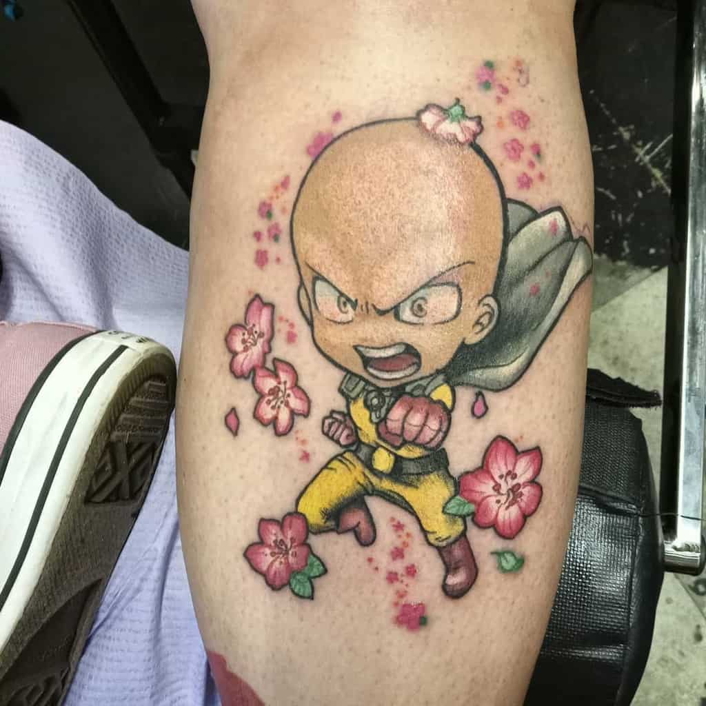 Color One Punch Man Tattoos Ivy Dinosaur