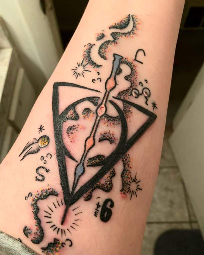 Top 50 Best Deathly Hallows Tattoos [2022 Inspiration Guide] - Next Luxury