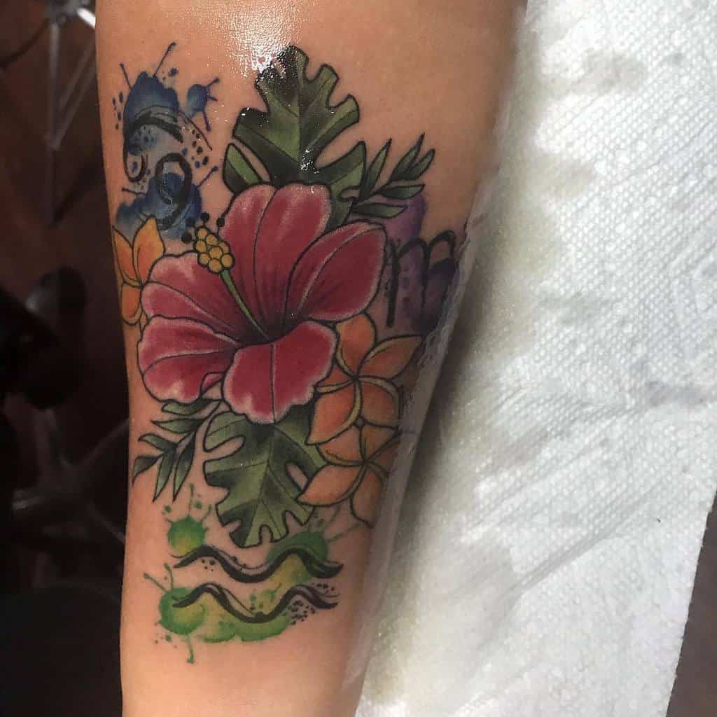 Top 61 Best Hawaiian Flower Tattoo Ideas - [2021 Inspiration Guide]