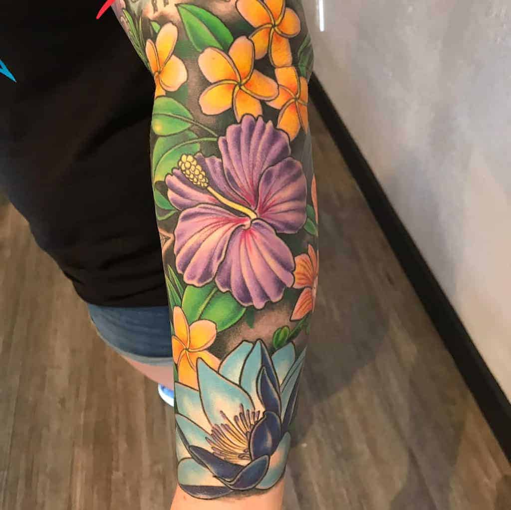 colorful-hawaiian-flower-tattoos-seventh_veil_tattoo_