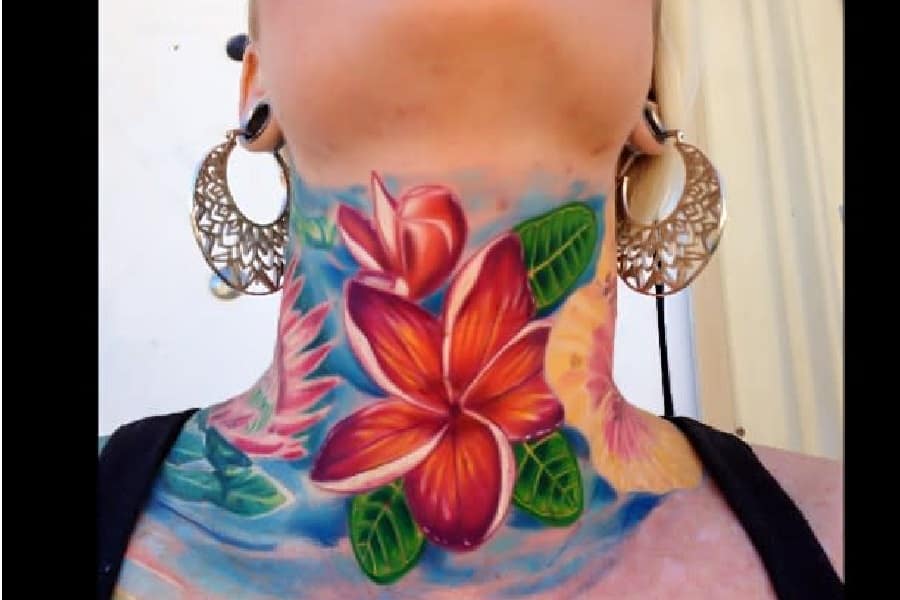 hawaiian flower tattoos  Clip Art Library
