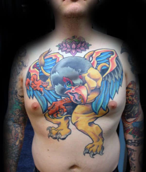 70 Griffin Tattoo Designs For Men  Mythological Creature Ideas  Griffin  tattoo Mens shoulder tattoo Tattoos