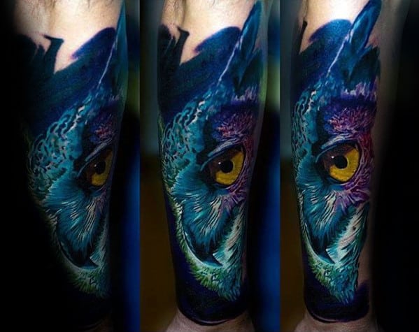 Colorful Mens 3d Realistic Forearm Sleeve Tattoo