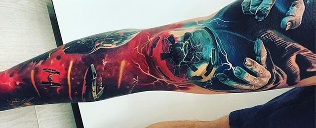 70 Colorful Tattoos For Men - Vivid Ink Design Ideas