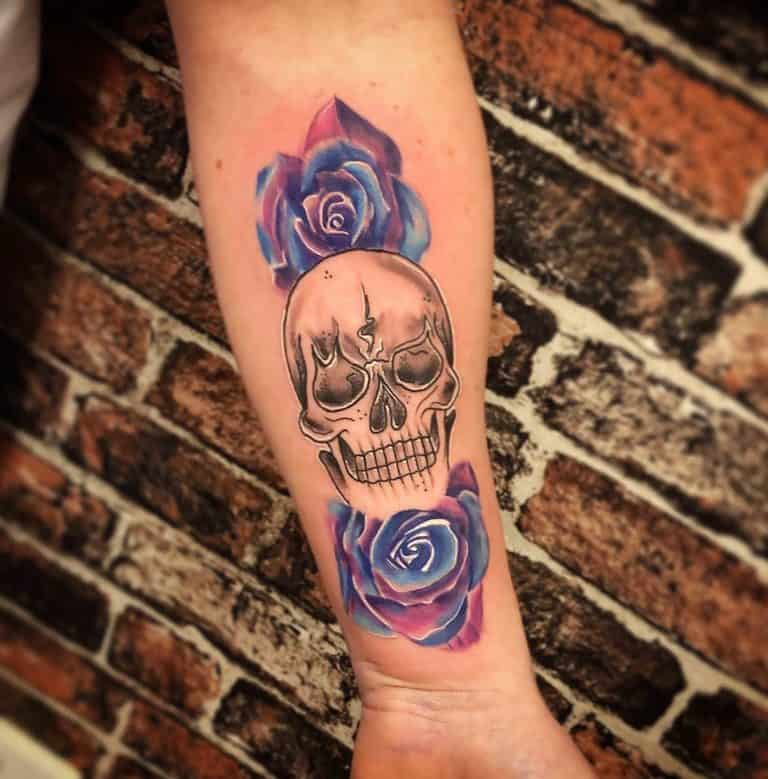 80 Cool Skull and Rose Tattoo Ideas [2024 Inspiration Guide]