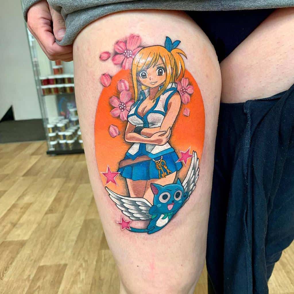 Colourful Anime Masterink Fairytail Tattoo Inky Kimi