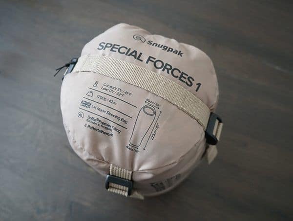 Compression Sack Top View Snugpak Special Forces 1 Sleeping Bags