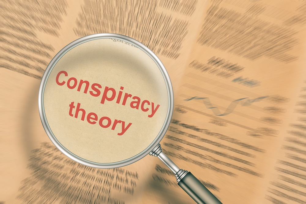 conspiracy theory background concept