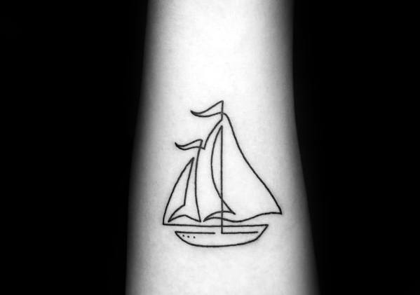 Continuous Line Tattoo Ideas For Men