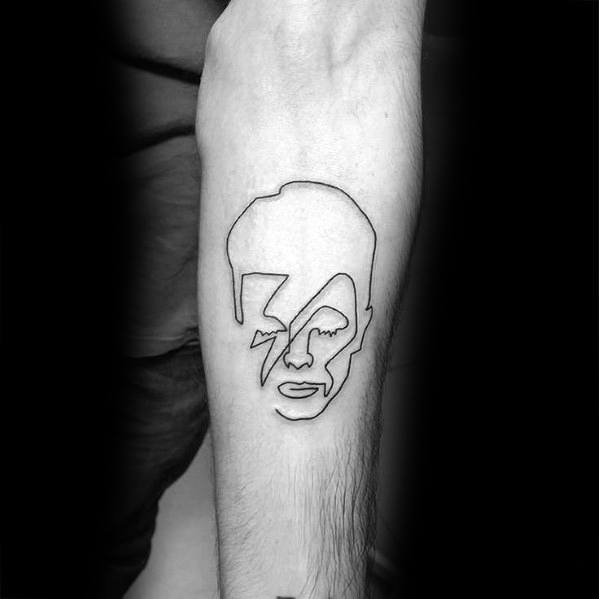 Continuous Line Tattoos For Gentlemen
