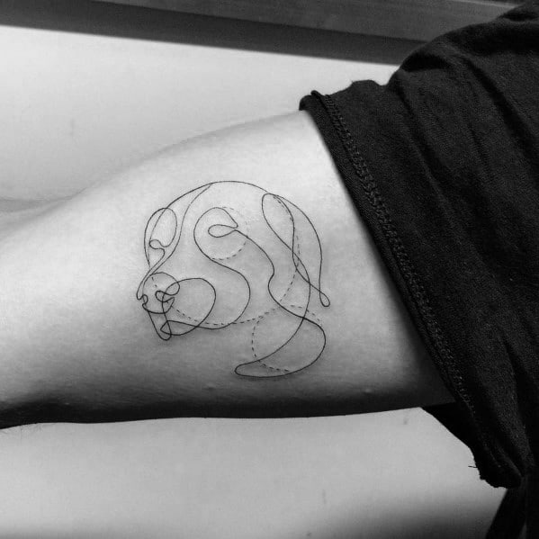 Continuous Line Tattoos For Men