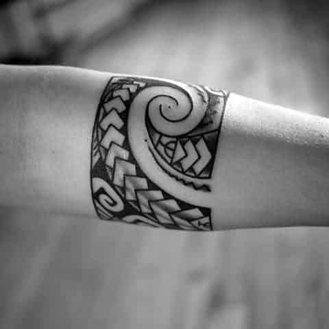 Cool Armband Male Polynesian Tribal Tattoo Design Inspiration