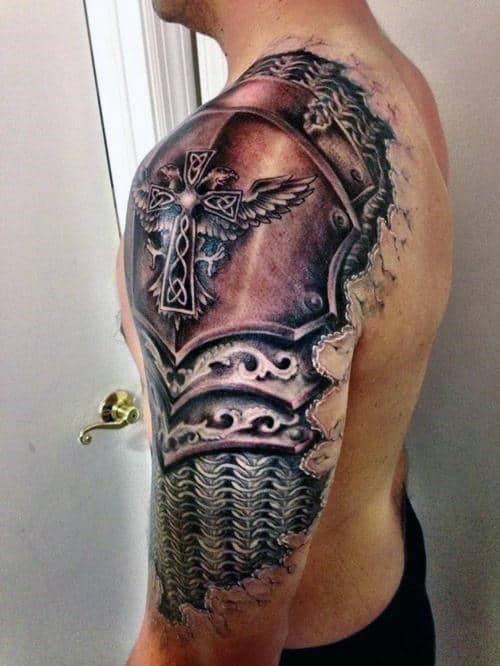 Cool Amour Half Sleeve Arm Tattoos For Men