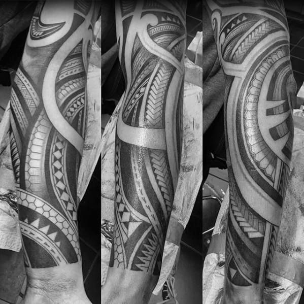 Cool Awesome Sleeve Tribal Tattoo Design Ideas For Male