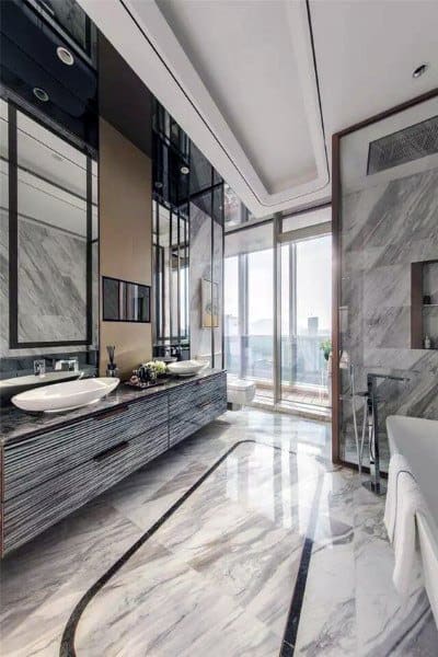 marble tile bathroom floor tile ideas