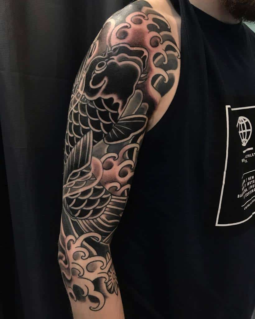 cool black arm tattoo aurore.lbt