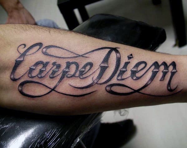 70 Carpe Diem Tattoo Designs For Men - Seize The Day Ink Ideas