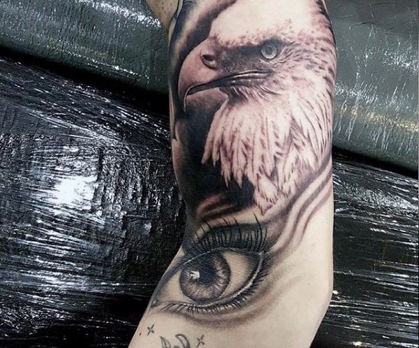 Cool Eagle Tattoos For Men With Eyeball