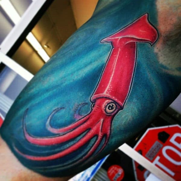 Cool Fish Bait Guy's Tattoos