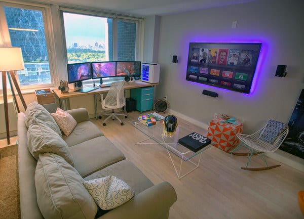 Cool Game Room Office Ideas For Guys