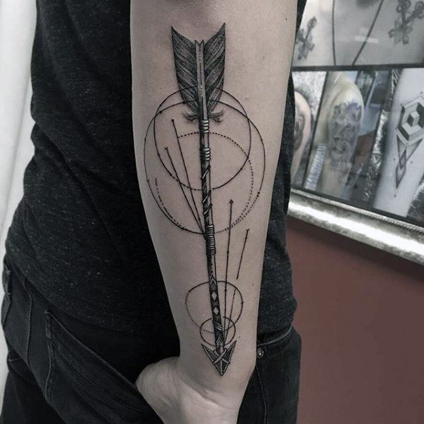 Cool Geometric Arrow Tattoo Design Ideas For Male