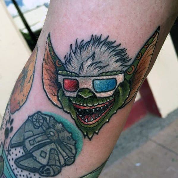 Cool Gremlin Tattoos For Men On Inner Arm