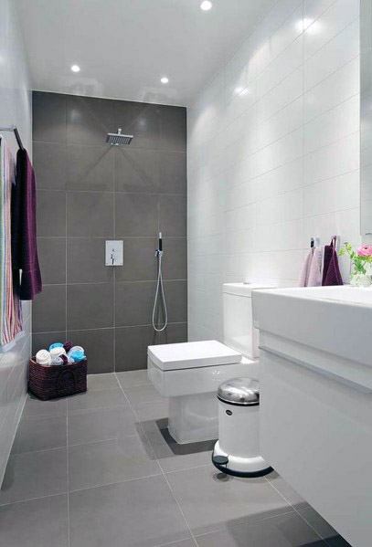 Cool Grey Bathroom Tile