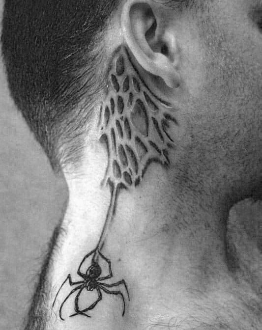 Details 63 spider tattoo behind ear best  ineteachers