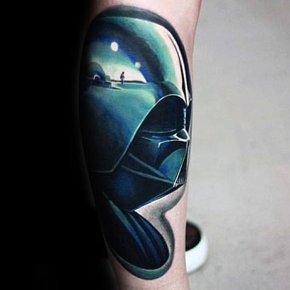 Cool Incredible Darth Vader 3d Forearm Tattoo Design Ideas For Male