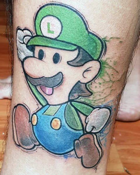Cool Luigi Tattoos For Men