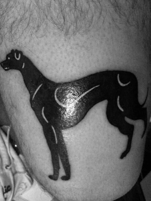 Cool Male Greyhound Tattoo Designs