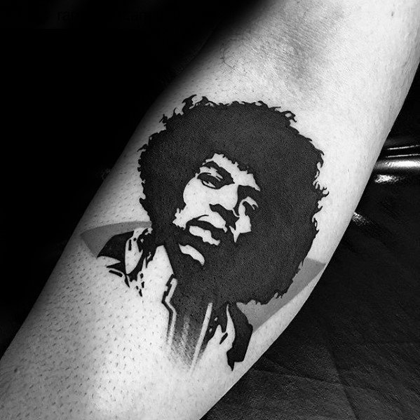 Cool Male Jimi Hendrix Tattoo Designs