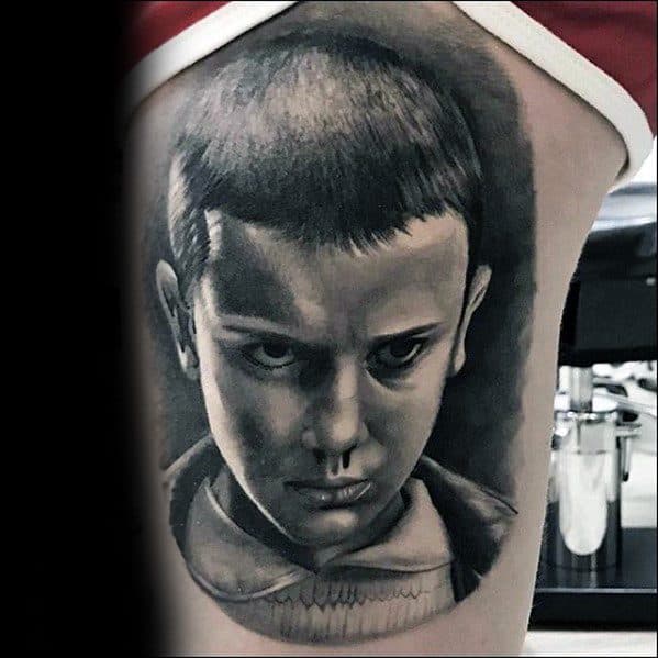Cool Male Stranger Things Tattoo Designs