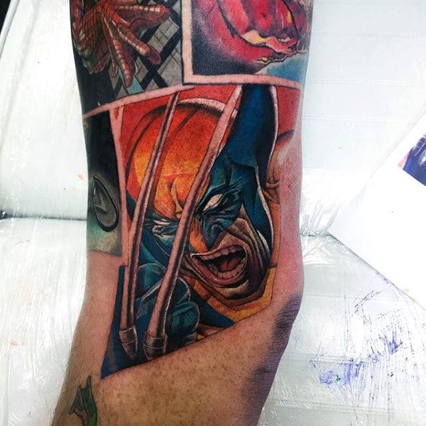 Wolverine 👊 #dnalvestattoo | Geek tattoo, Wolverine tattoo, Spiderman  tattoo