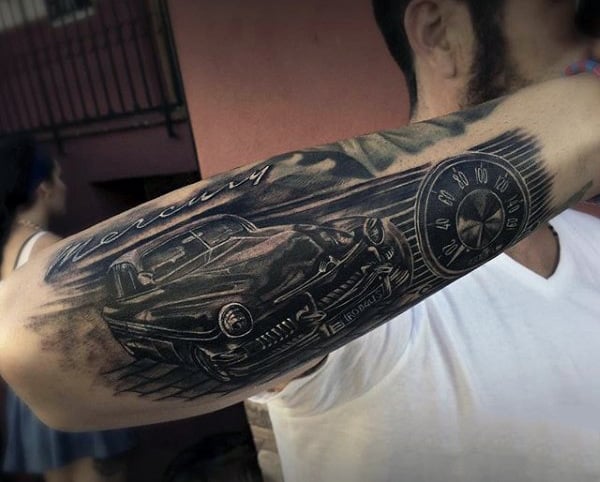 Cool Men's Car Tattoo