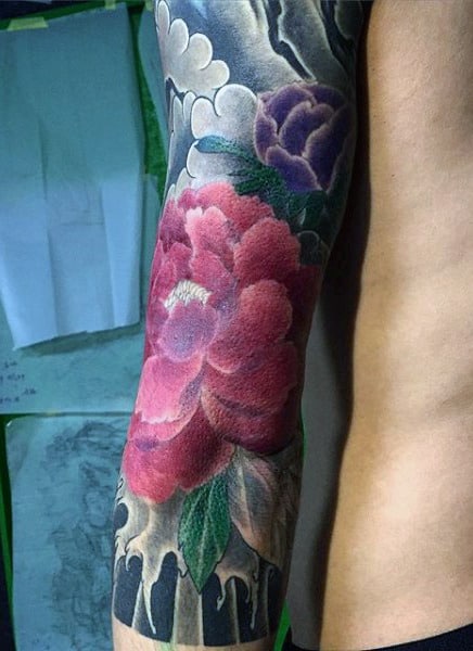Cool Men's Flower Tattoos