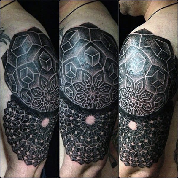 Cool Mens Geometric Arm Tattoo Ideas