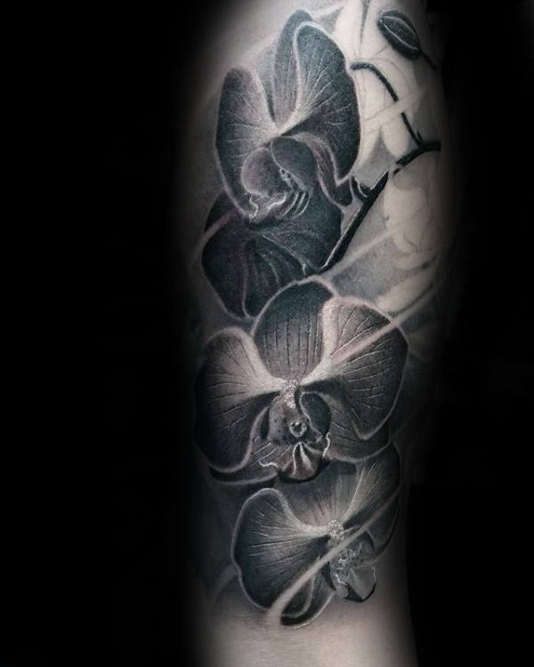 70 Orchid Tattoos For Men - Timeless Flower Design Ideas