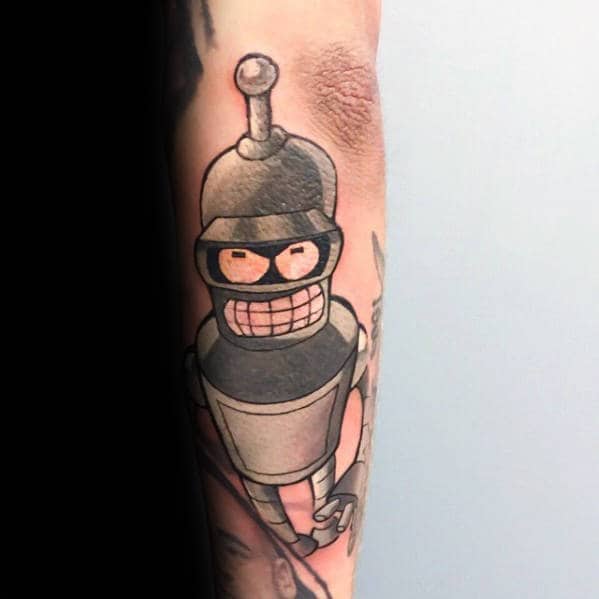 Bender Tattoo Outline