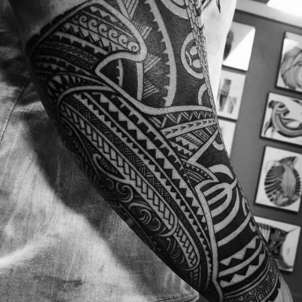Cool Polynesian Shark Tattoo Design Ideas For Male