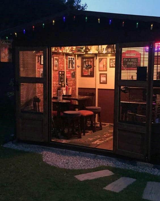 Cool Pub Shed Bar Ideas For Backyard
