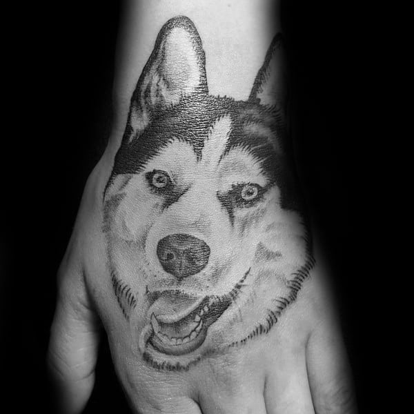 Cool Siberian Husky Tattoos For Men