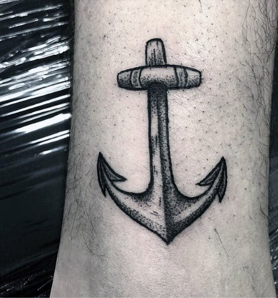 Cool Simple Anchor Tattoos For Men