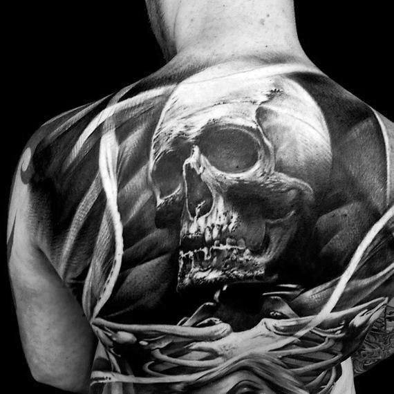 74 Marvelous Skull Tattoos For Back  Tattoo Designs  TattoosBagcom