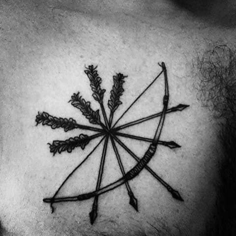 50 Traditional Arrow Tattoo Designs For Men - Archery Ideas