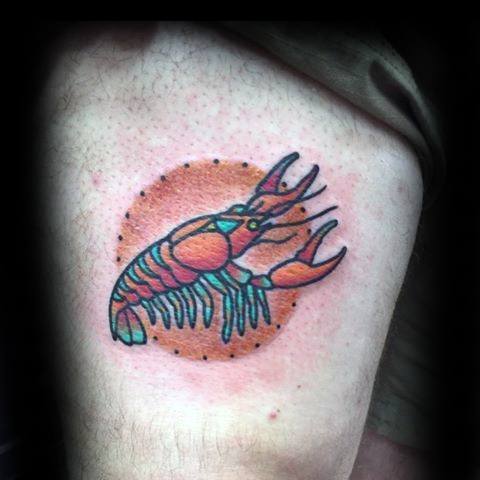 Colorful Lobster Tattoo by David Mushaney: TattooNOW