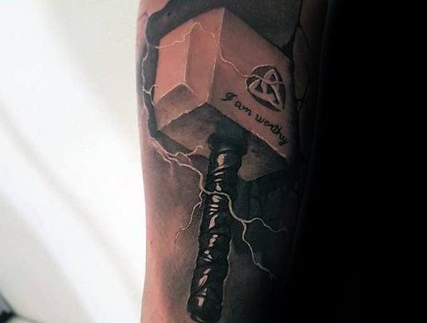 Cool Symbolic Tattoos For Men Thor Hammer Meaning