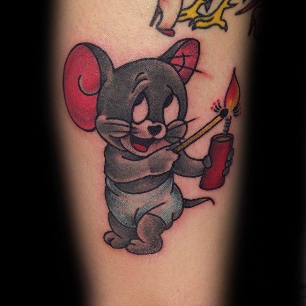 Cool Tom And Jerry Tattoo Design Ideas For Male