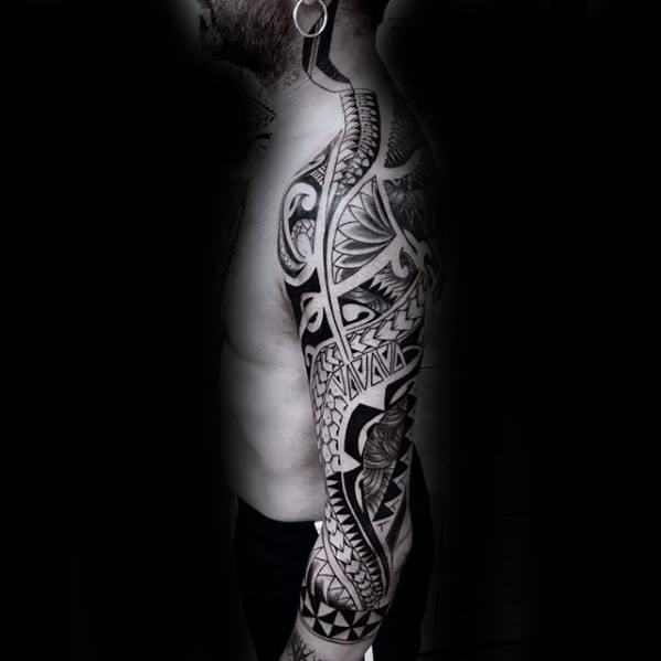 Cool Tribal Neck Tattoo Design Ideas For Male